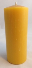 1 Kerze, 15 x 6 cm, Stumpenform, aus 100 % Bienenwachs