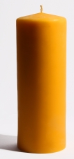 XXL Stumpenkerze 24 x 8 cm, 100 % Bienenwachs - 100 % Handarbeit
