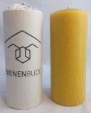 2 Stück XL Kerzen, 20 x 8 cm, Stumpenform, aus 100 % Bienenwachs