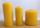 Kerzenset: 3 Stück Kerzen unterschiedlicher Größen aus 100 %